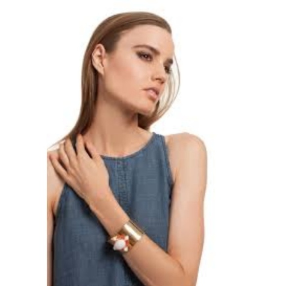 💕TRINA TURK💕 Palm Springs Stone Cuff Bracelet - Picture 5 of 10